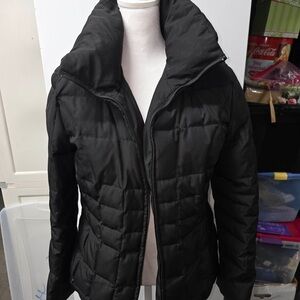 Calvin Klein Black Faux Fur Hooded Puffer Jacket
Women’s size medium